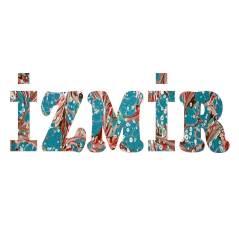 izmir ebru blue