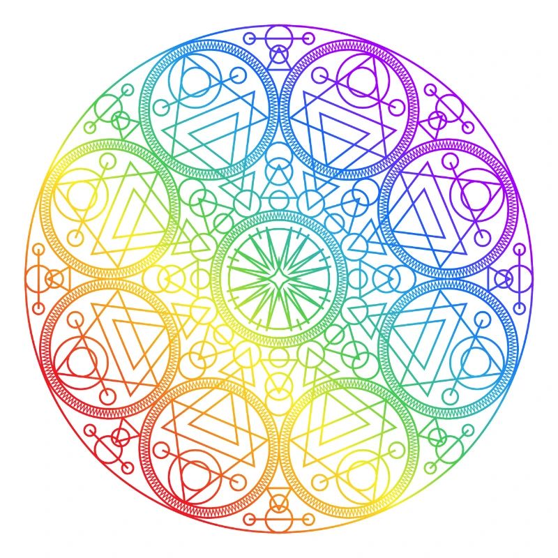 Mandala chakra rond