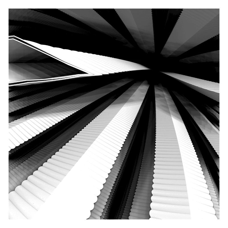 3D Digitale Kunst - abstrakt schwarz-weiß cool