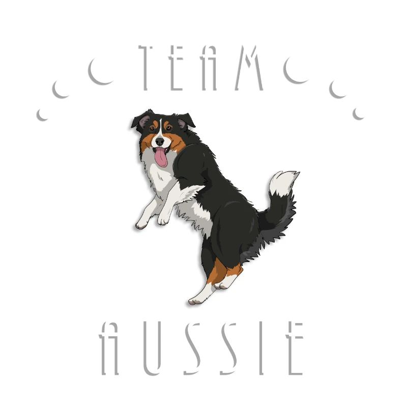 Team Aussie - Black Tri (with tail)