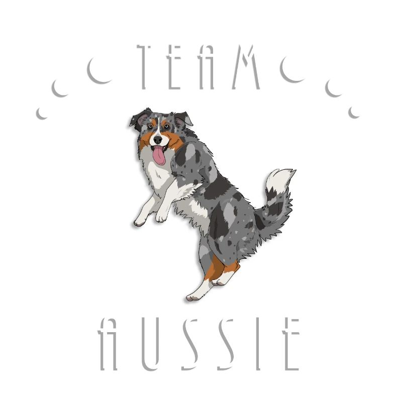 Team Aussie - Blue Merle (with tail)