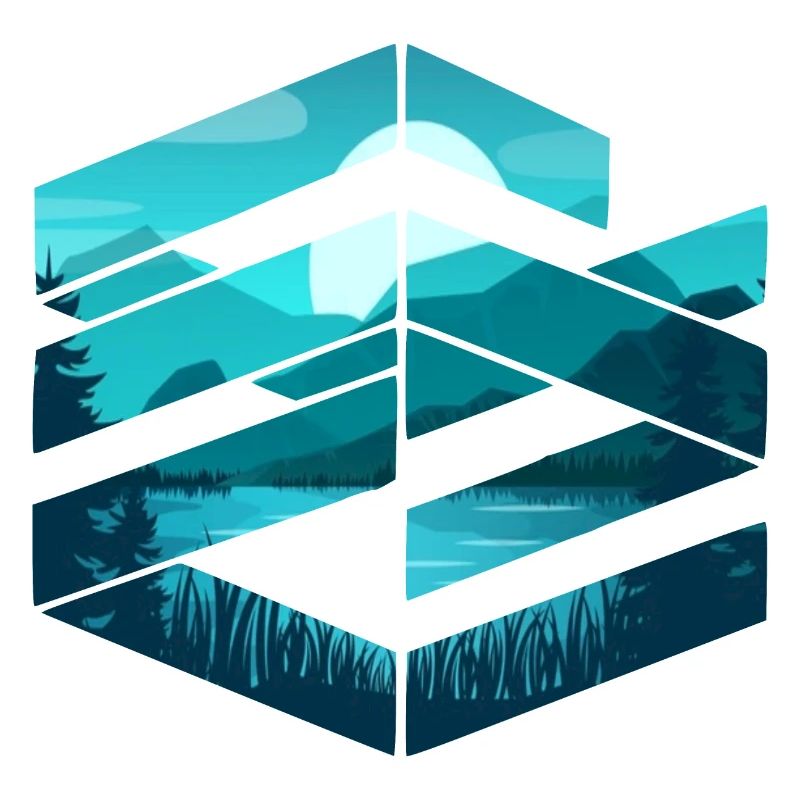 Paysage de conception graphique