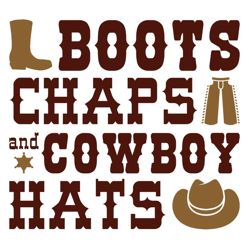 Bottes Chaps Et Chapeaux de Cowboy
