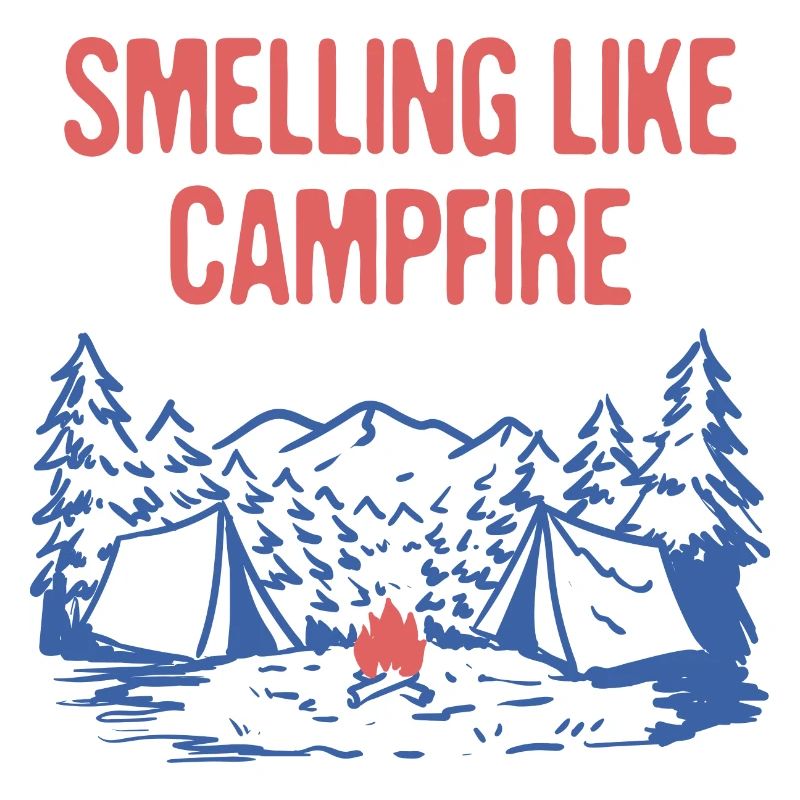 Sentir comme un feu de camp Drôle De Camping Humour Camper