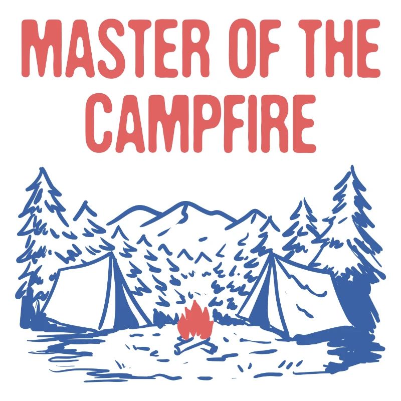 Master of the Campfire Camping Dad Camper Daddy