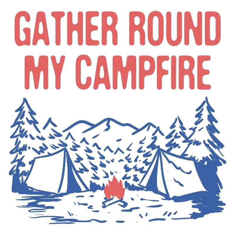 Rassemblez-vous autour de mes amis de feu de camp Camping Buddy