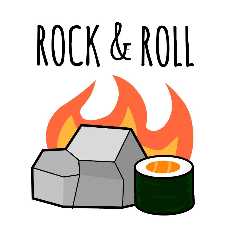 Rock N' Roll, Stone and Maki Sushi Roll Pun