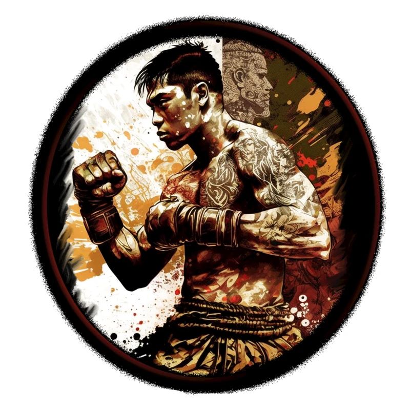 Combattant de Muay Thai.