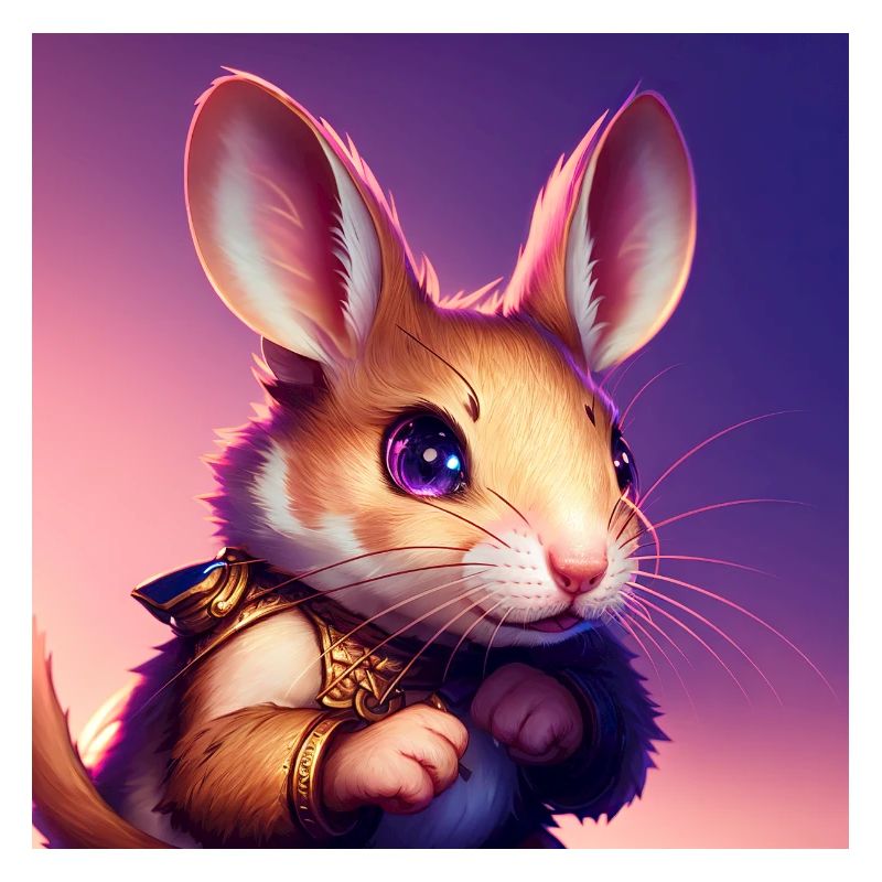 Impressionistic Funny Cat Screaming Impressionism