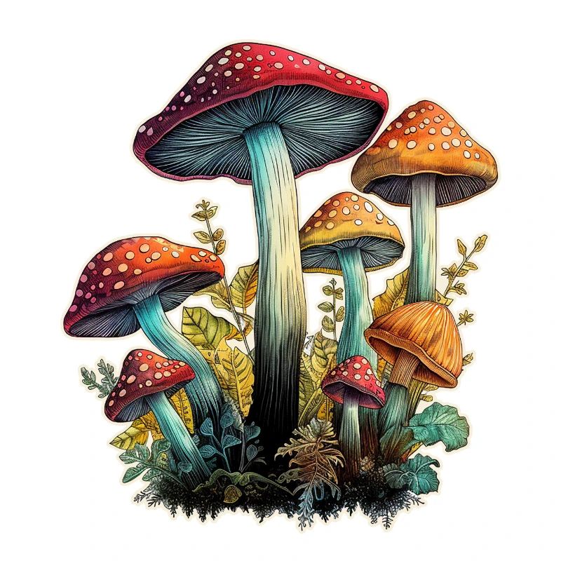 Champignons Crapaud Tabourets