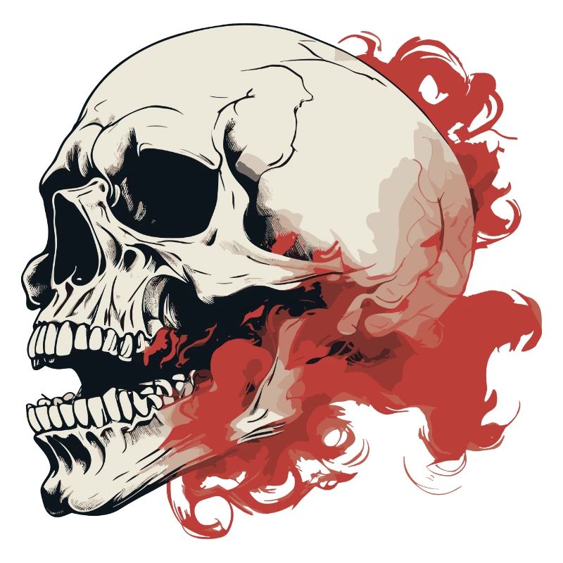 japanisch Damon art face Skull devil oni harajuku