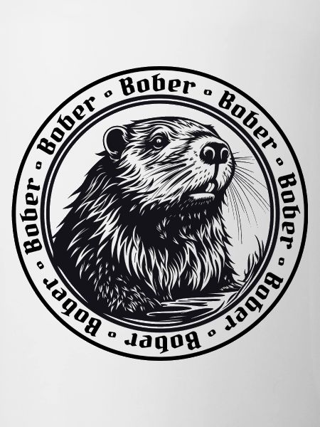 Bober - Retro Bieber Logo, Bóbr