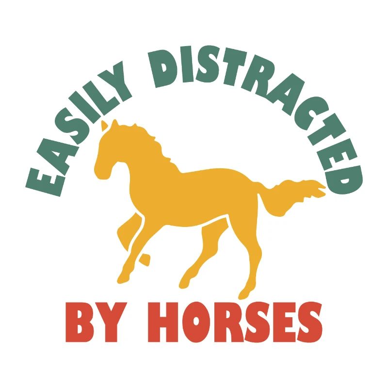 Facilement distrait par les chevaux