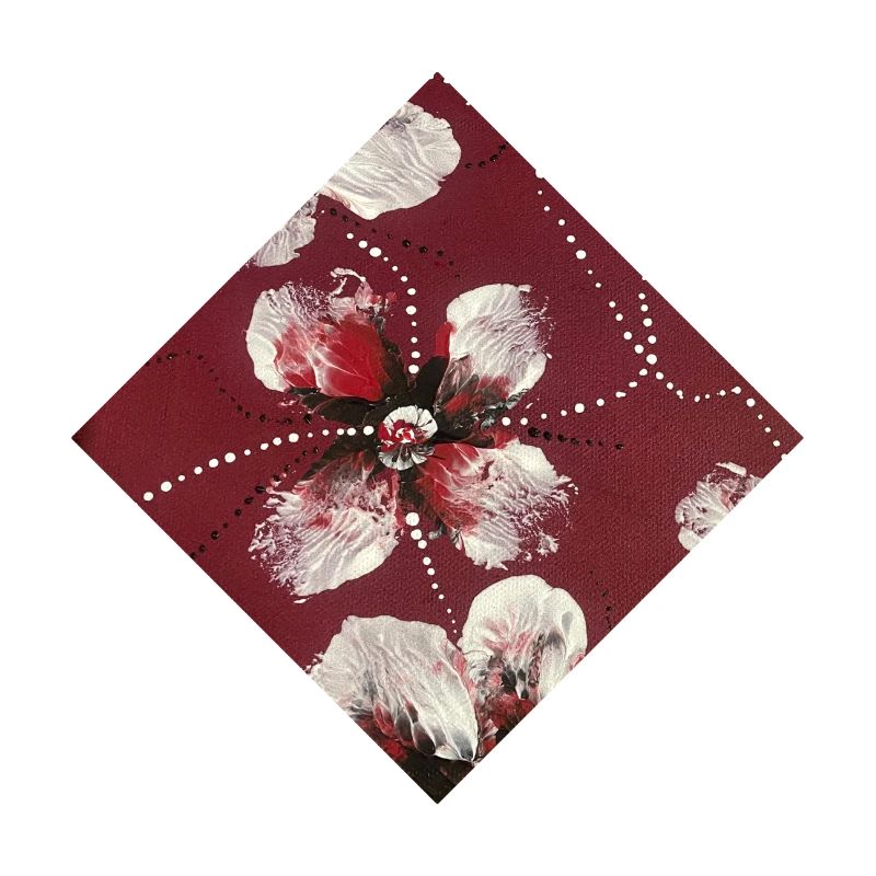 Dunkelrotes Design