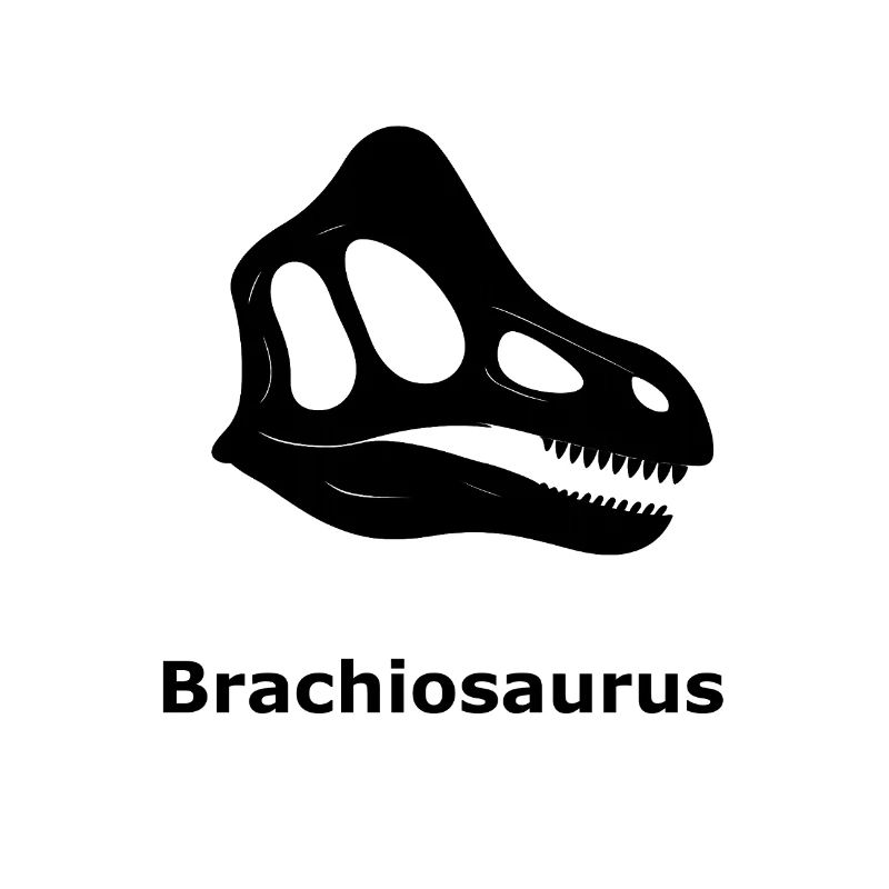 Scientific Brachiosaurus Skull