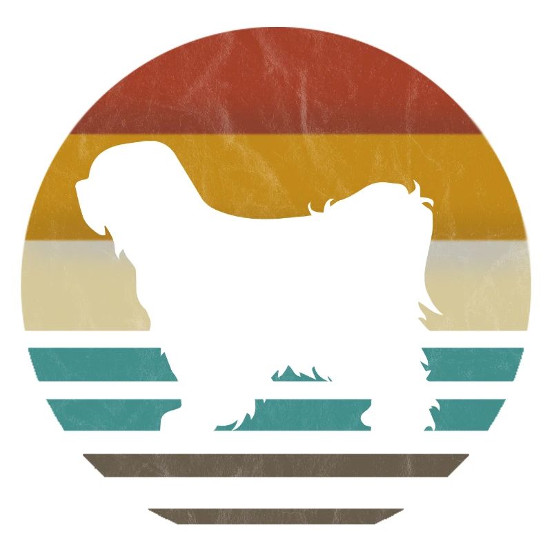 Tibet terrier retro