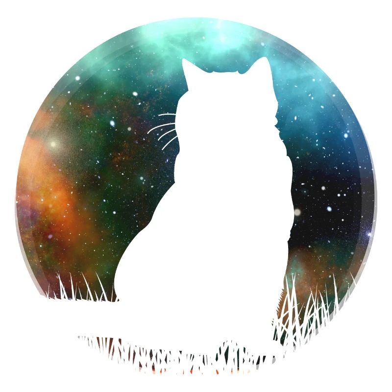 Mignon chat de l’espace galactique