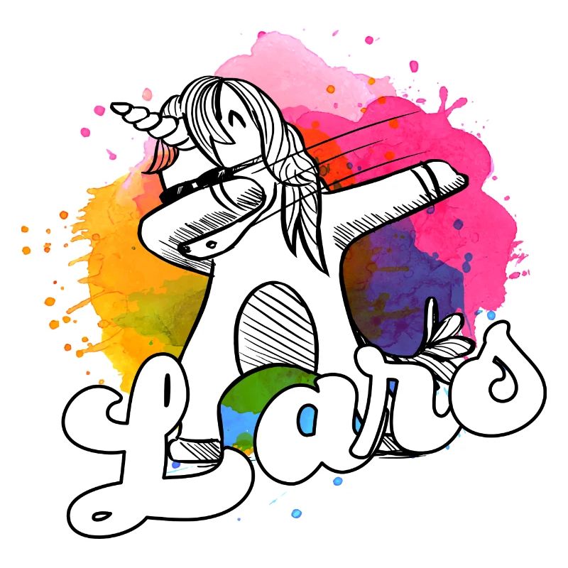 LARS - Beau nom de garçon avec licorne cool