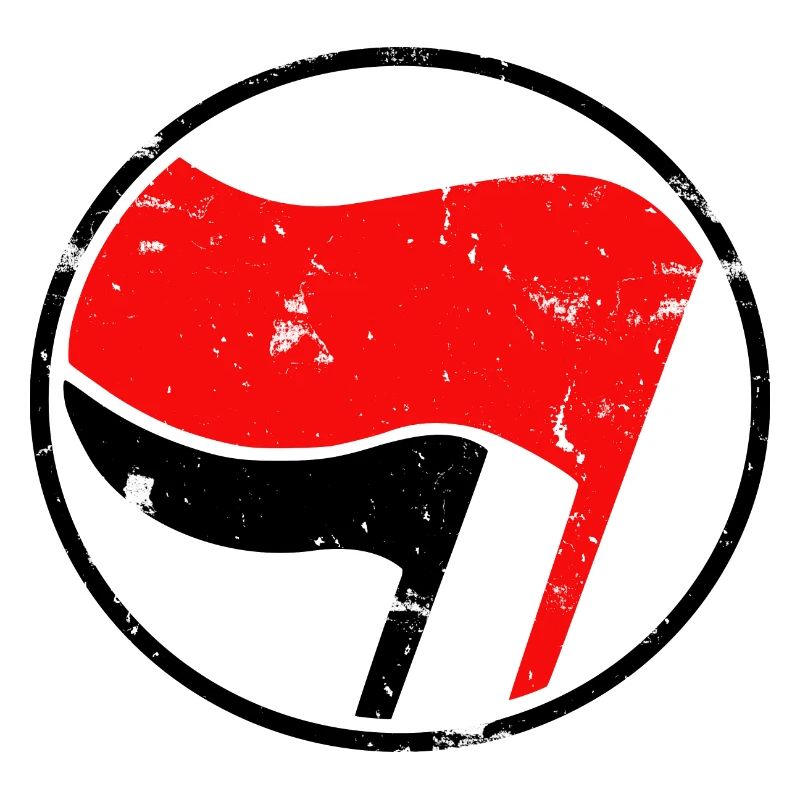 Antifa flags logo grunge