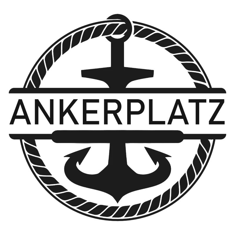 Ankerplatz mit Schiff Anker