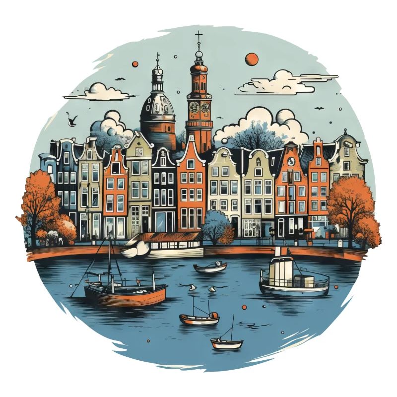 Design de vacances Skyline d’Amsterdam