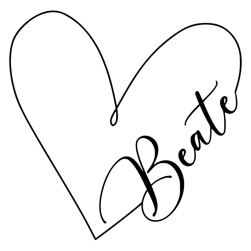 Beate Name Heart Line