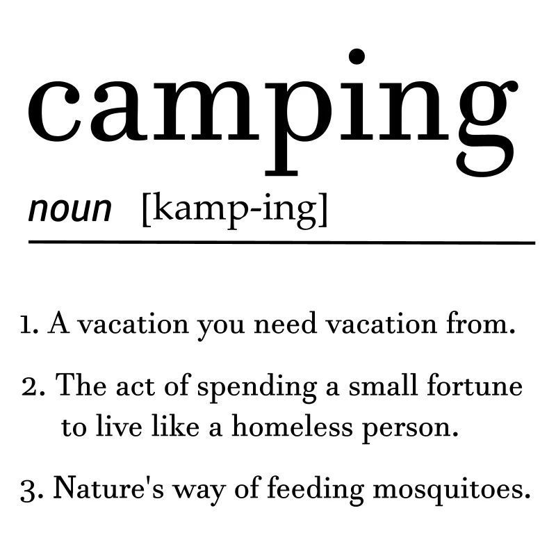 camping dictionary