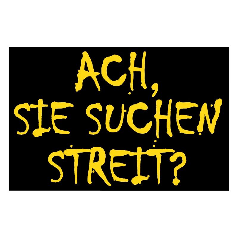 ACH, SIE SUCHEN STREIT?- Vektorgrafik