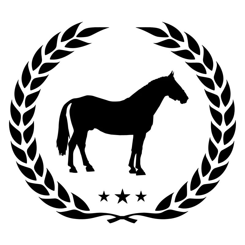 pferd silhouette kranz