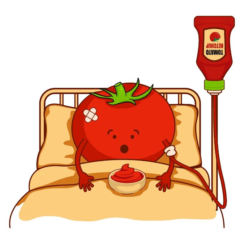 Tomate im krankenstand