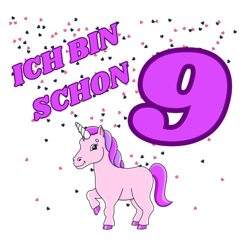 ICH BIN SCHON 9 Geburtstag Mädchen