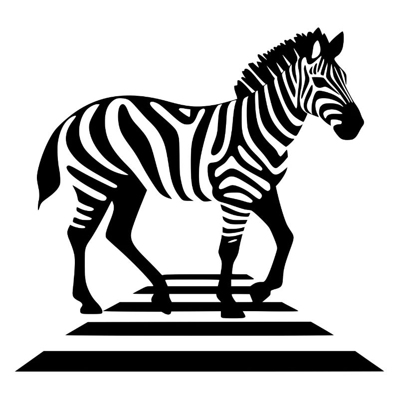 Zebra on zebra crossings