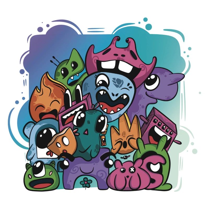 Gift idea fantasy doodle art drawing characters