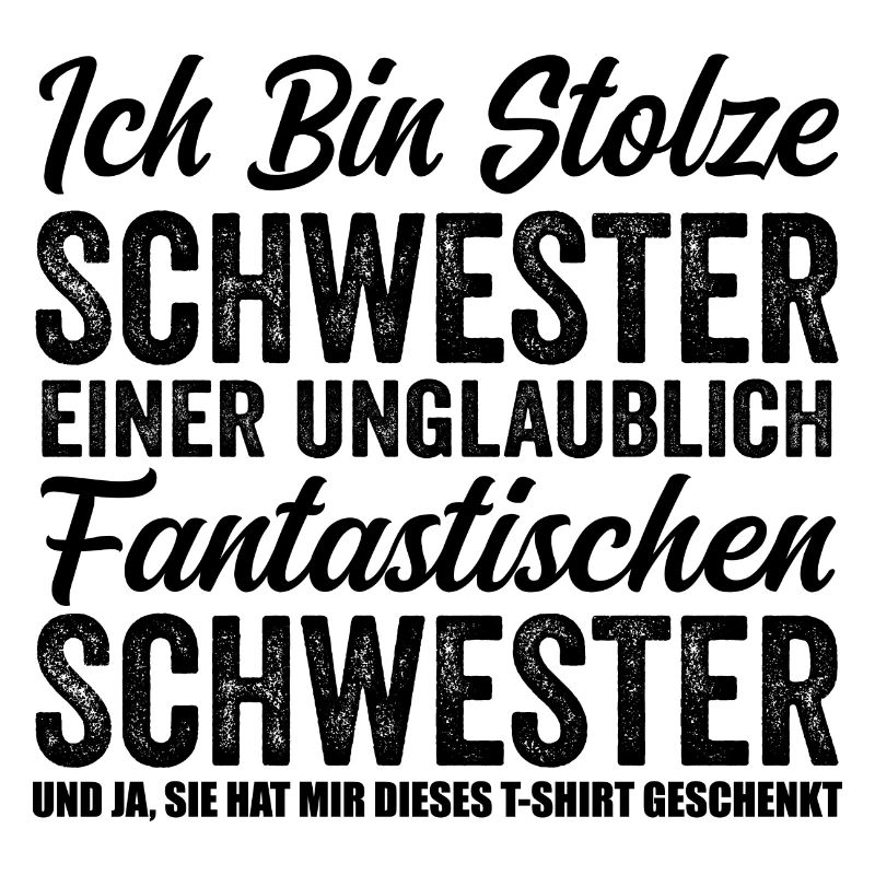 Stolze Schwester einer unglaublich fantastischen