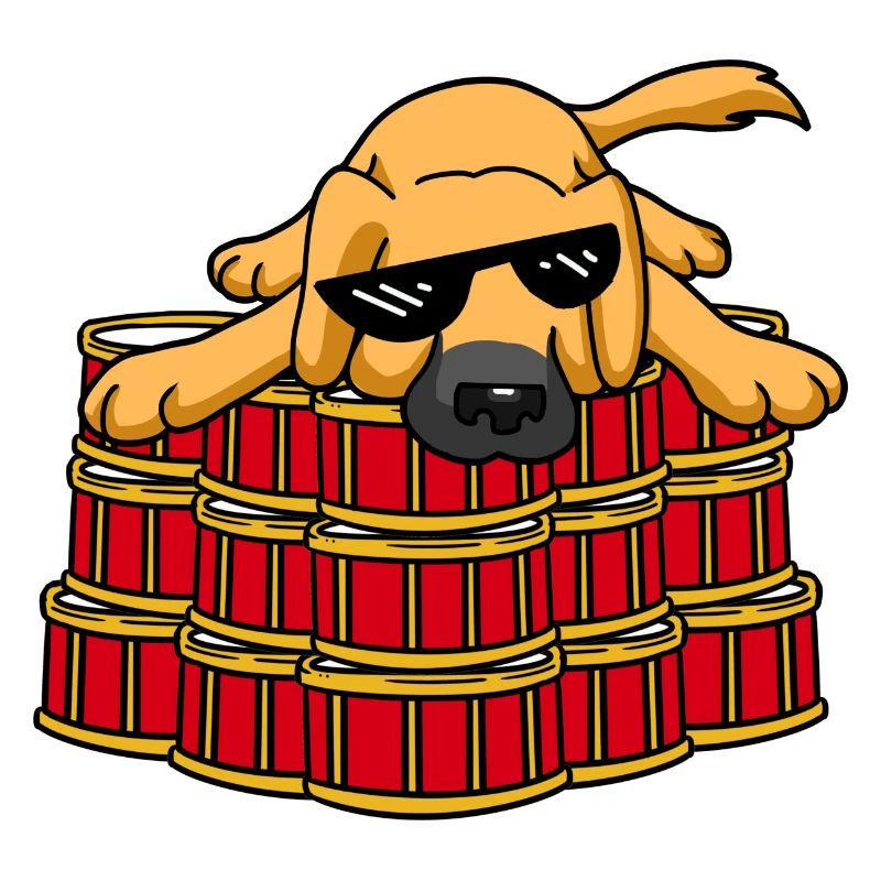 Chien Meme Drummer
