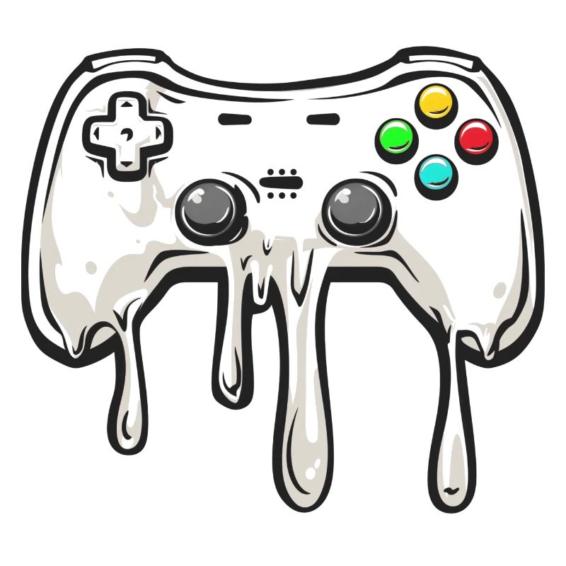 Melting gamepad, video game controller