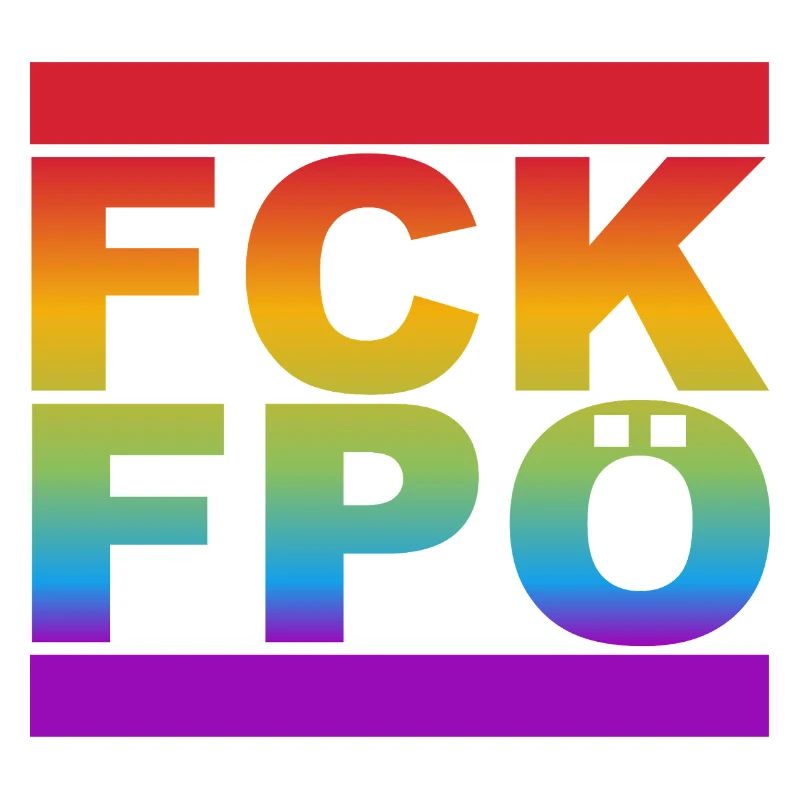 FCK FPÖ - LGBTQ Regenbogenfarben