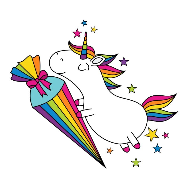 Unicorn École École École Cône de sucre