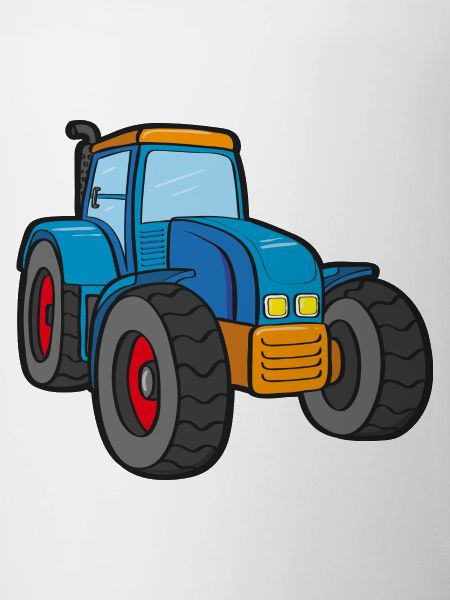 Blue tractor