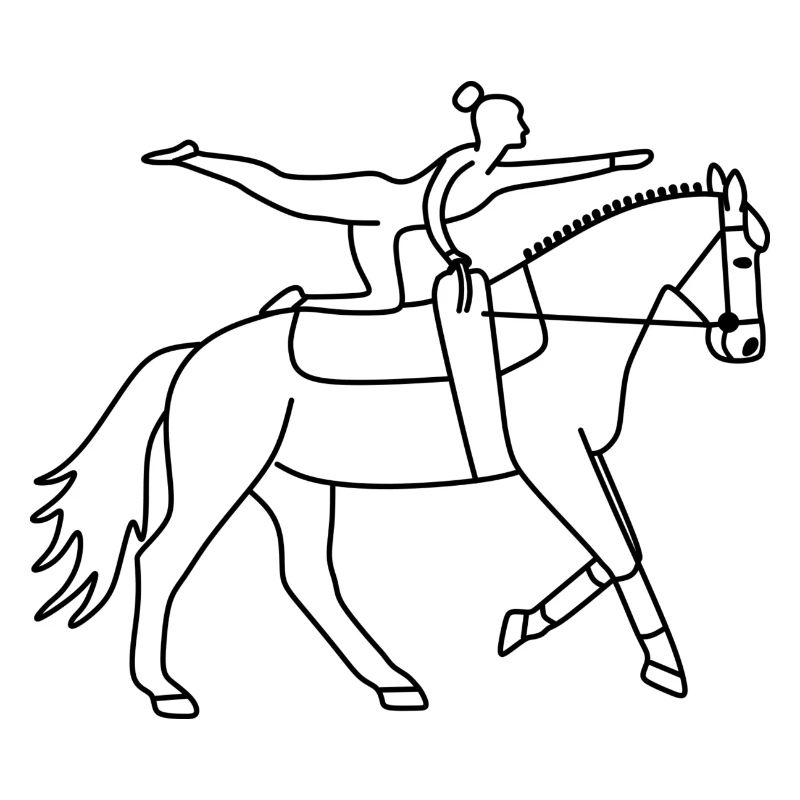 Voltige - Cheval Volti - sport à cheval