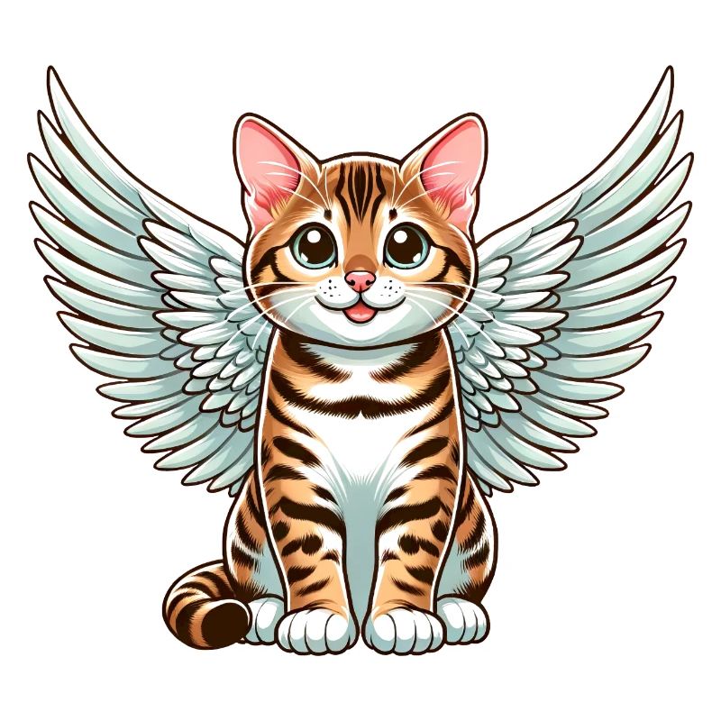 Chat du Bengale ange tacheté fourrure