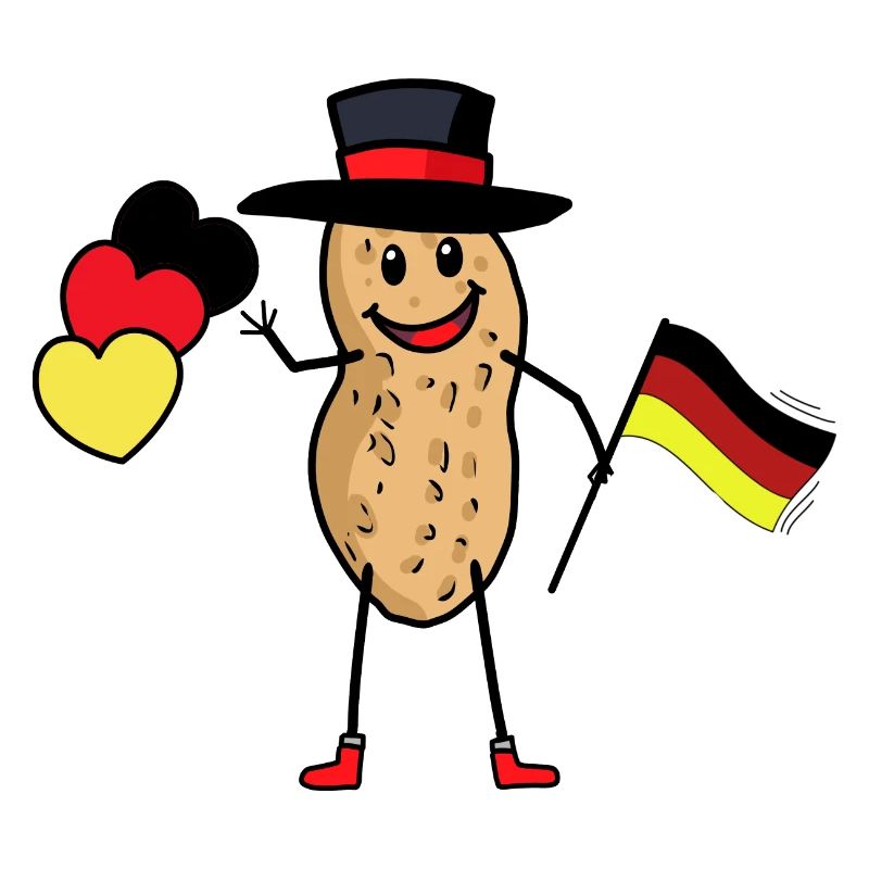 Peanut German German Nut Germany Flag
