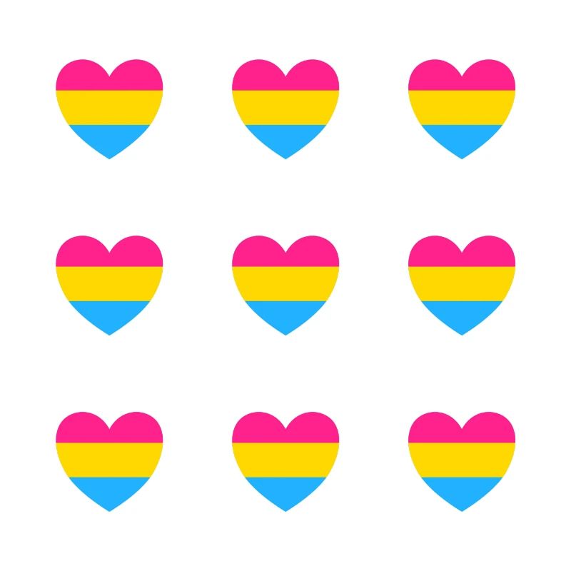 Drapeau Pan Coeurs