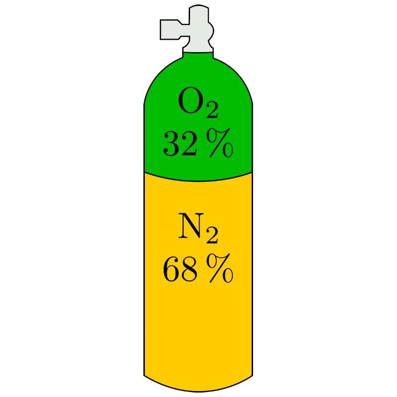 Bouteille de plongée nitrox