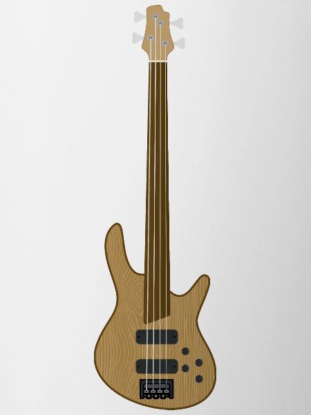 Guitare basse fretless