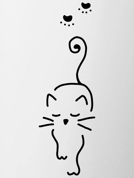 Cat pet paw print