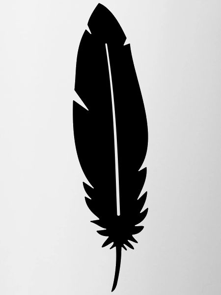 Feather silhouette