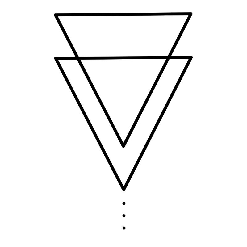 Montagnes de conception de triangle