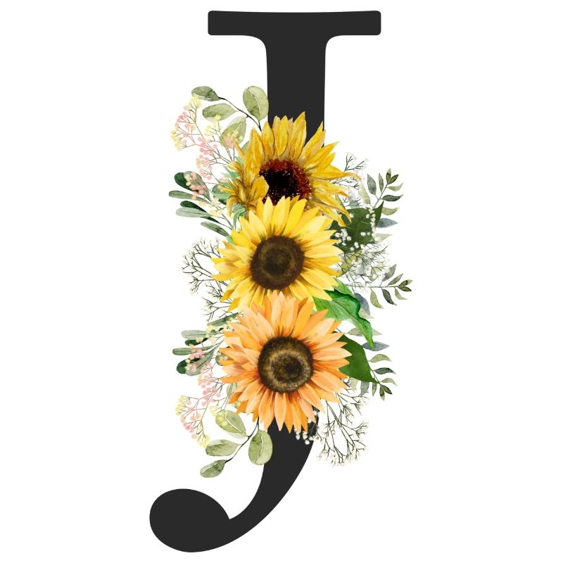 J Monogram Tournesols