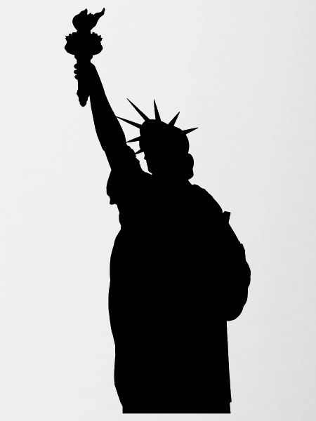 Statue of liberty silhouette